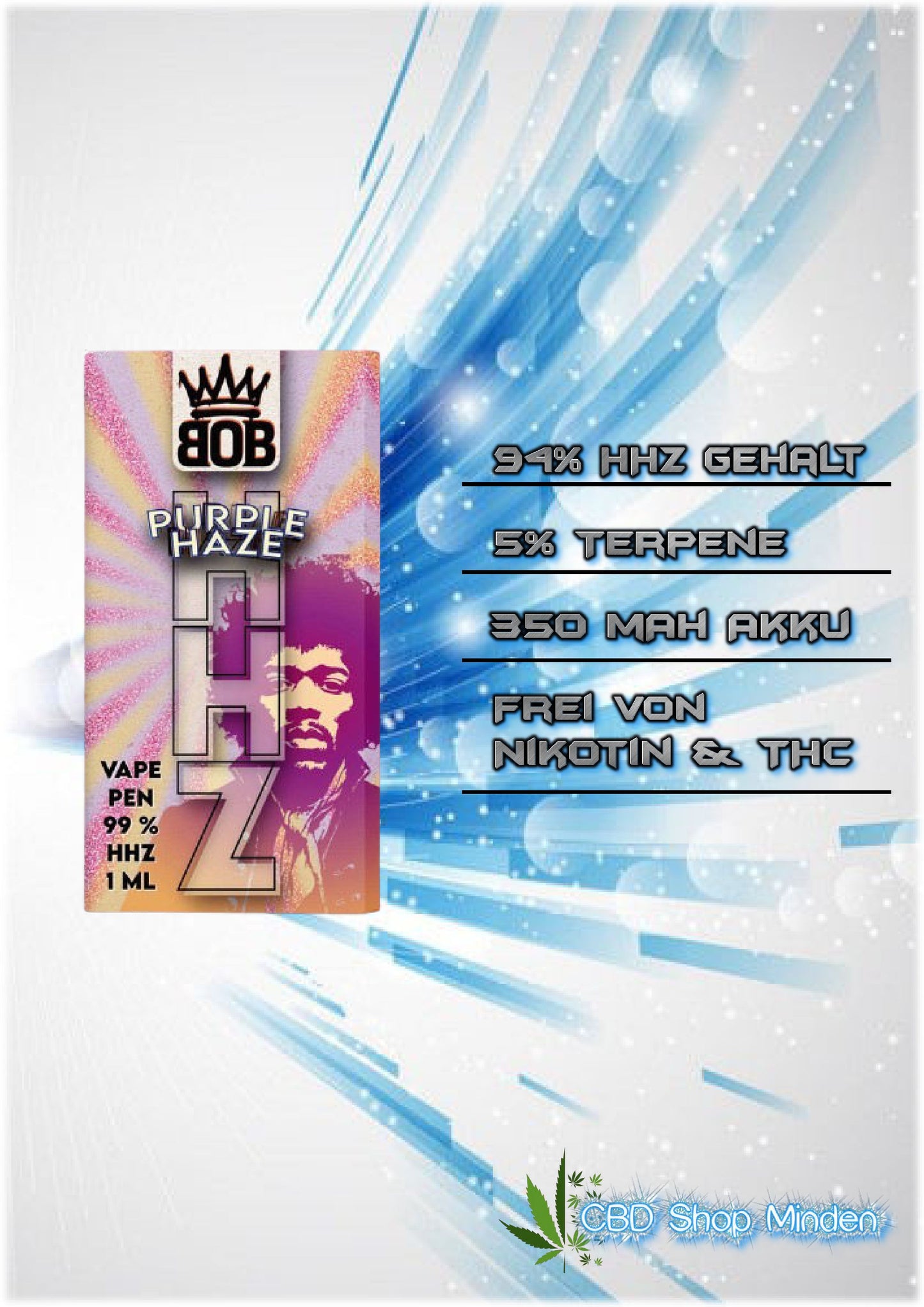 Purple Haze 1ml | BOB HHZ Vape