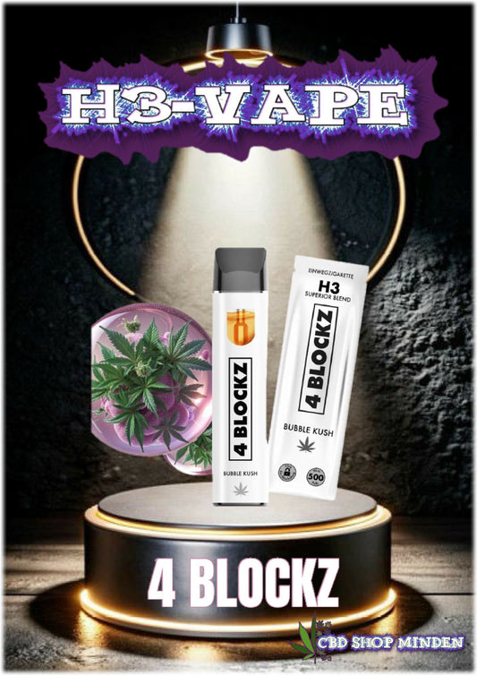 Bubble Kush - 4 Blockz H3 Vape 1ml