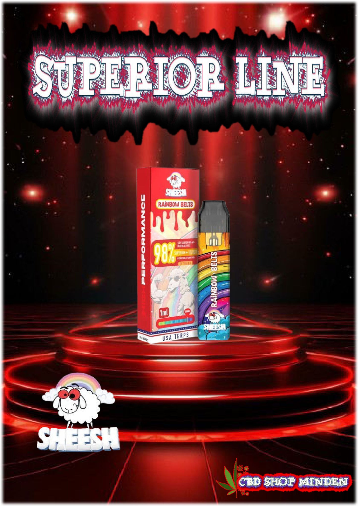 Rainbow Belts - SHEESH Superior Line 1ml