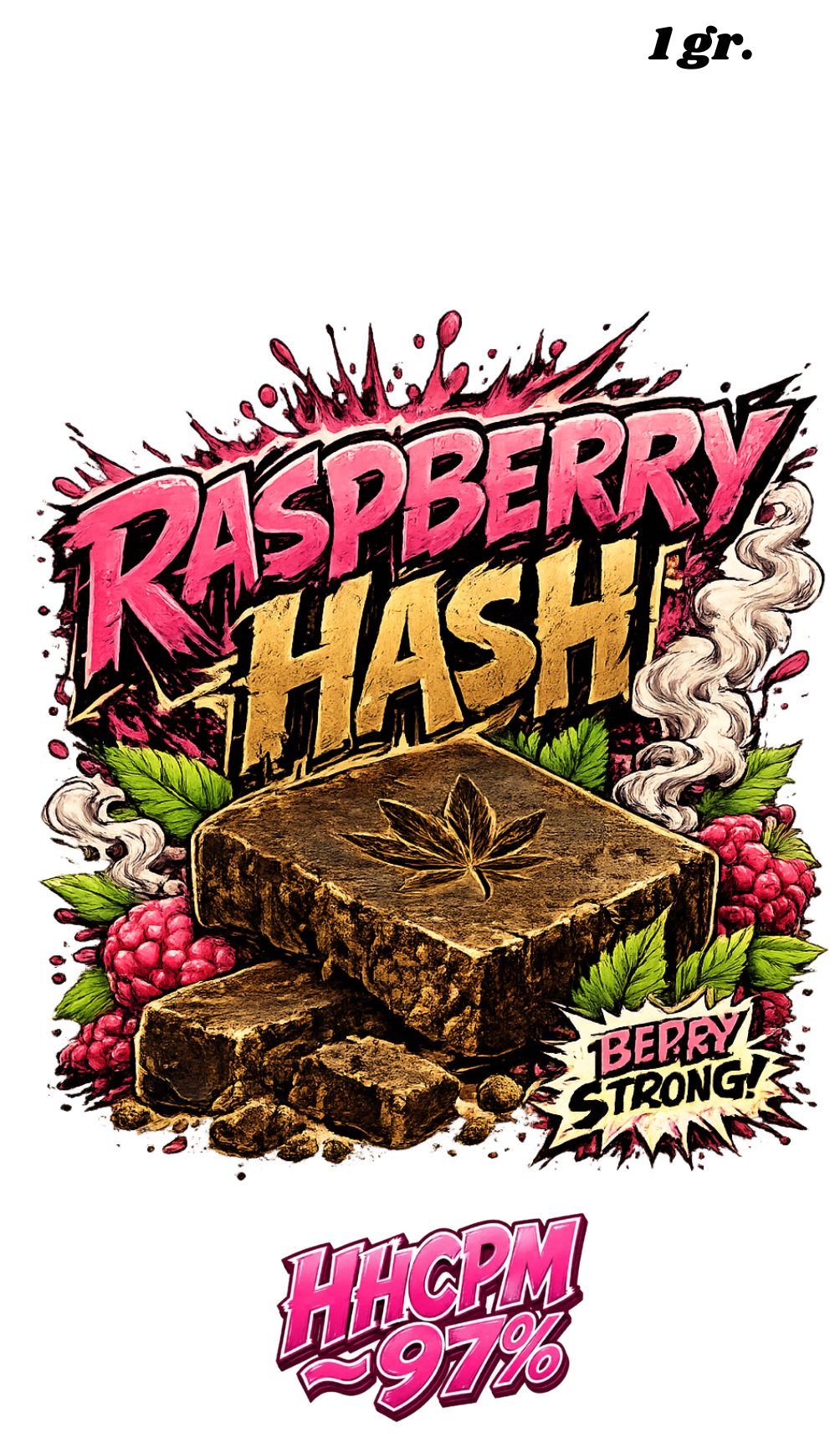 Raspberry Kush HHCPM 97% Hash