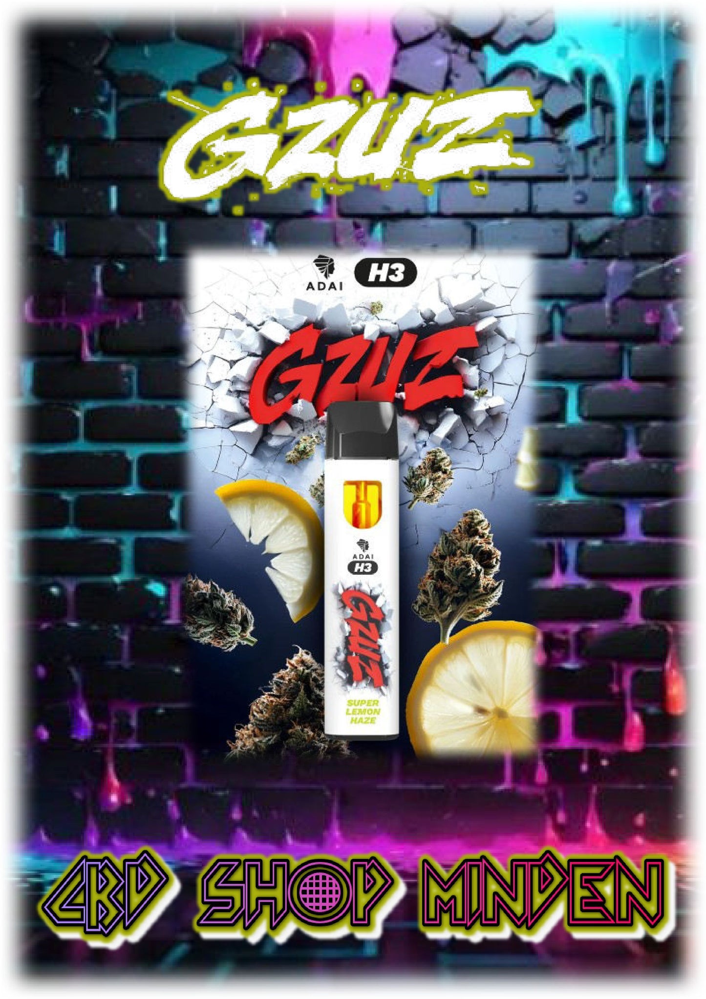 Super Lemon Haze-GZUZ H3 Superior Blend Vape V2 - 1ml