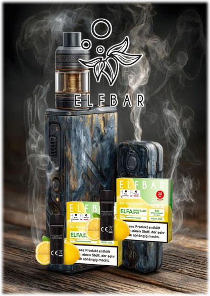 Ice Tea Lemon - Elfbar Elfa Pod  - 20mg - ca. 600 Züge - 2er Set