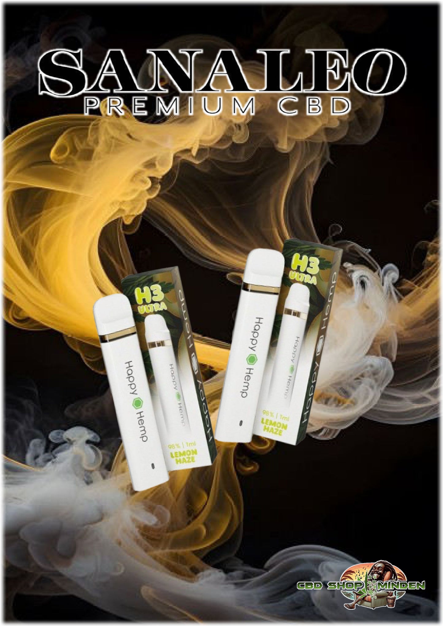 Lemon Haze Happy Hemp H3 Ultra Vape