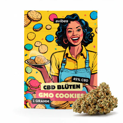 GMO Cookies | avibes® CBD Blüten | 45% CBD