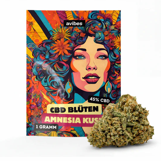 Amnesia Kush | avibes® CBD Blüten | 45% CBD